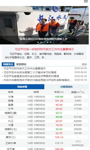 长江水文网实时水情