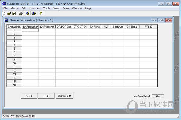 JT3988对讲机编程软件 V1.0 官方版