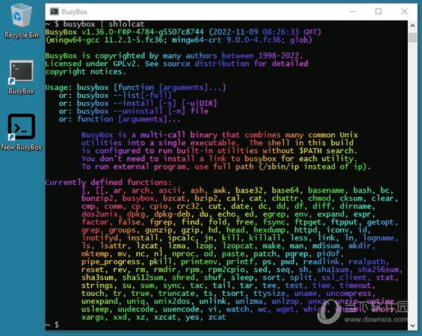 busybox w32(UNIX命令行工具) V1.36.0.3784 官方版