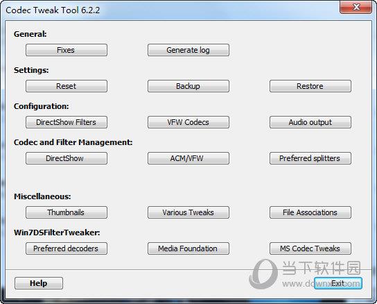 K-Lite Codec Tweak Tool(解码器扫描修复工具) V6.2.2 英文绿色免费版