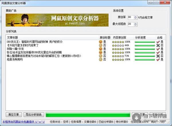 网赢原创文章分析器
