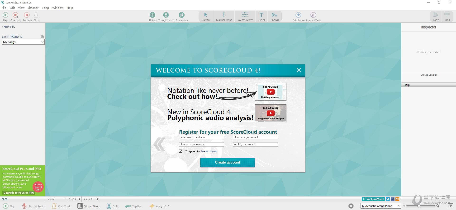 ScoreCloud(电脑作曲软件) V4.3.2 官方版