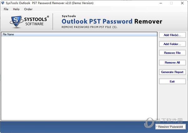 SysTools Outlook PST Password Remover