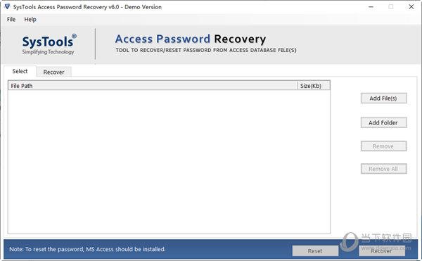 SysTools Access Password Recovery