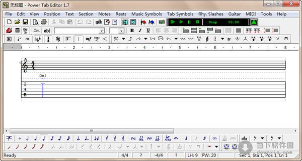 Power Tab Editor(吉他谱制作软件) V1.7 官方版