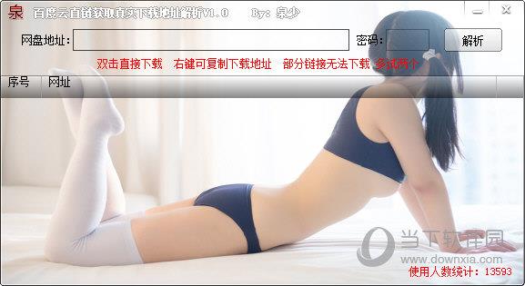 百度云直链获取真实下载地址解析 V1.0 绿色免费版