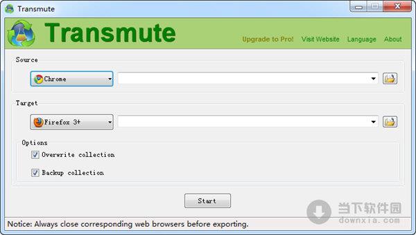 Transmute(浏览器书签转换备份工具) V2.60 官方英文版