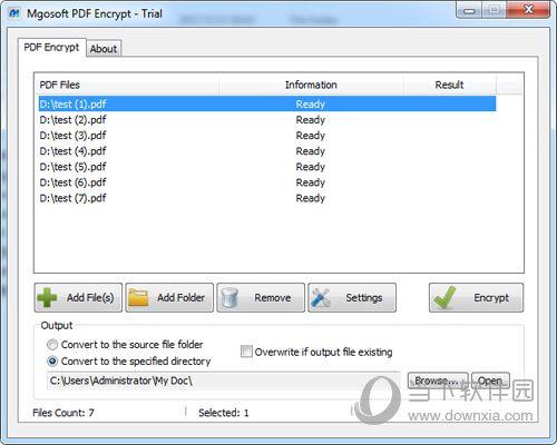 Mgosoft PDF Encrypt(PDF加密软件) V9.7.4 官方版