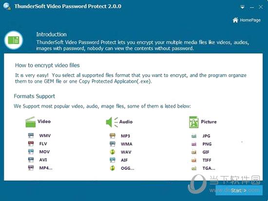 ThunderSoft Video Password Protect(ThunderSoft视频加密) V2.0.0 破解版