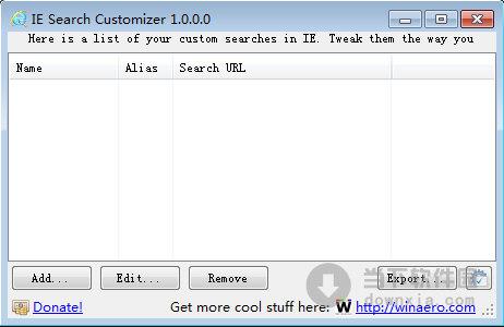 IE Search Customizer