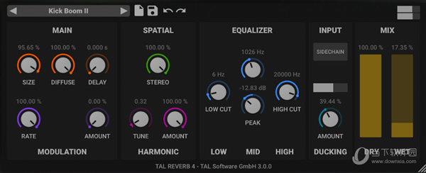 TAL Reverb 4(老式板式混响插件) V3.0.1 官方版