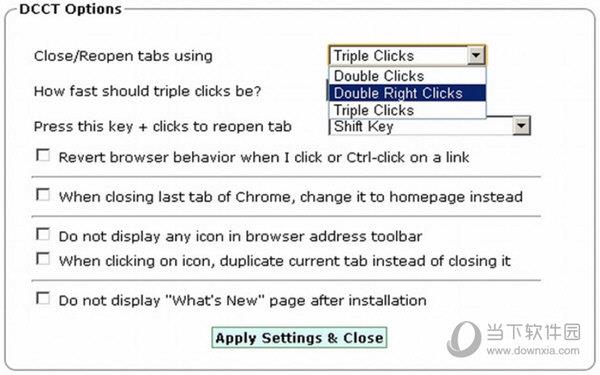 Double Click Closes Tab(双击关闭标签页插件) V1.0.9 免费版
