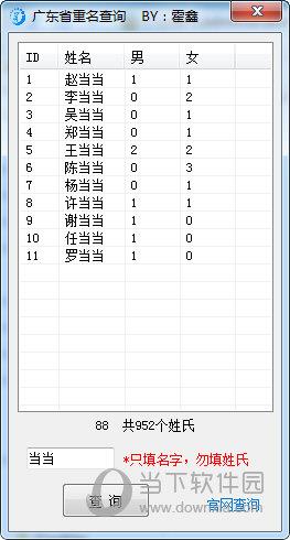 霍鑫广东省重名查询