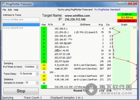 PingPlotter Freeware V1.30英文绿色免费版