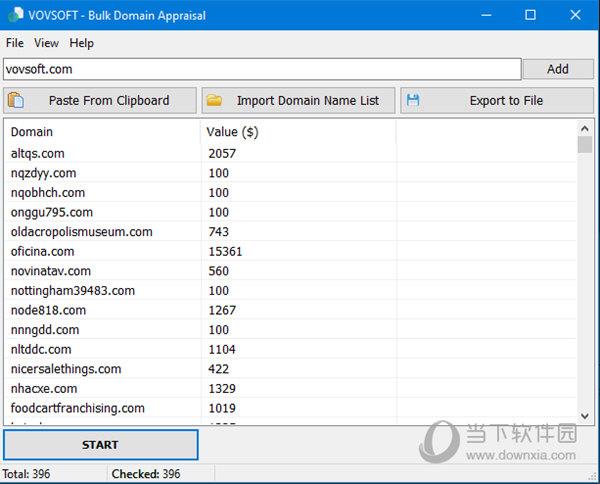 Bulk Domain Appraisal