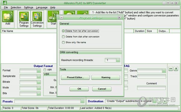4Musics FLAC to MP3 Converter