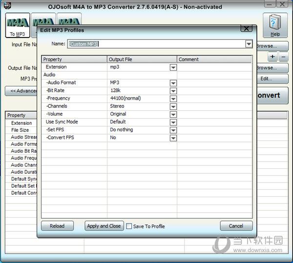 OJOsoft M4A to MP3 Converter