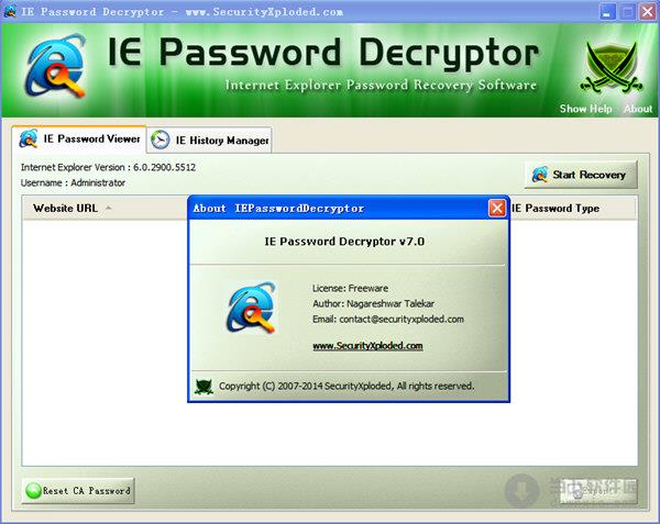 IEPasswordDecryptor(ie密码恢复工具)