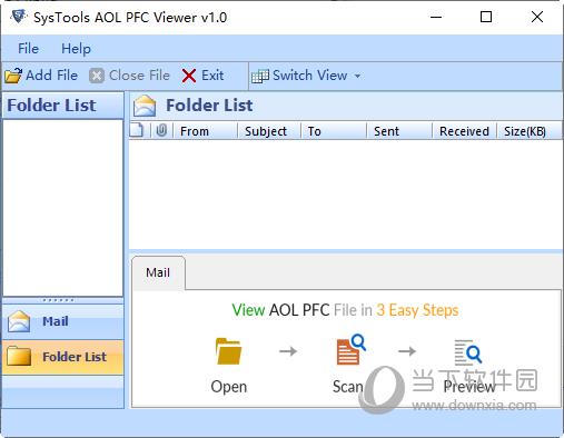 SysTools AOL PFC Viewer