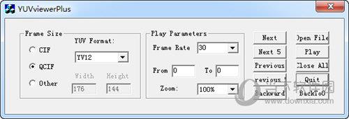 YUVviewerPlus(yuv格式视频播放软件) V1.1 官方版