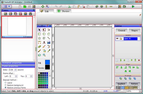 Yasisoft GIF Animator(多功能动画设计与制作工具) V3.4.0 官方版