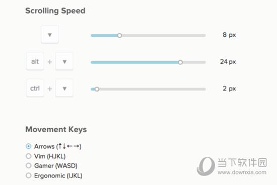 Smooth Key Scroll