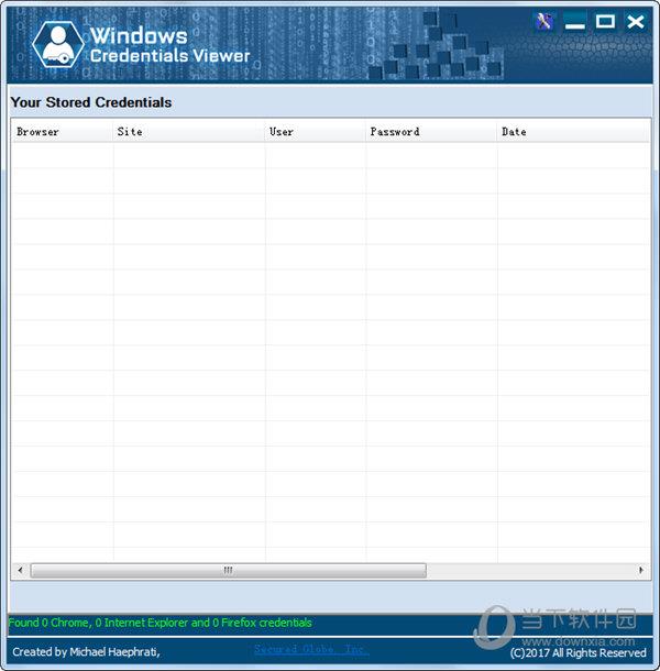 Windows Credentials Viewer(浏览器检测工具) V1.2 绿色免费版