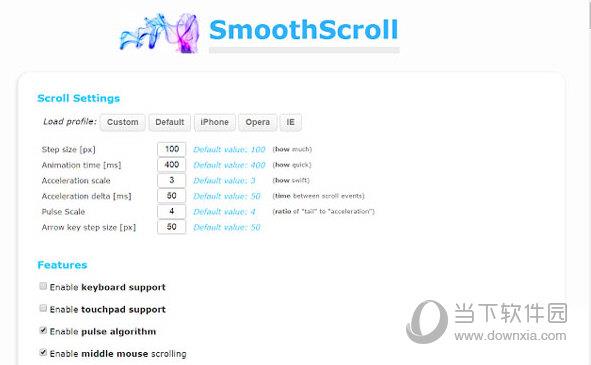 SmoothScroll Chrome插件 V1.5.2.5 绿色免费版