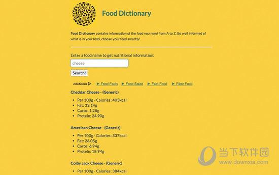 Food Dictionary