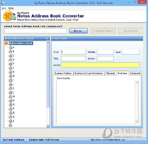 SysTools Notes Address Book Converter(邮箱处理器) V7.0 官方版