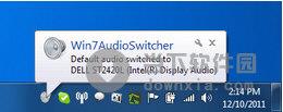 Win7AudioSwitcher(音频设备切换工具) 1.1 英文绿色免费版