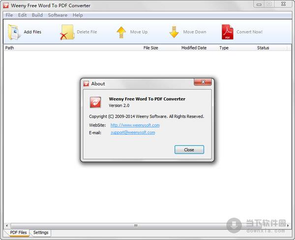 Weeny Free Word to PDF Converter(word文档转换成pdf工具) V2.0 官方安装版