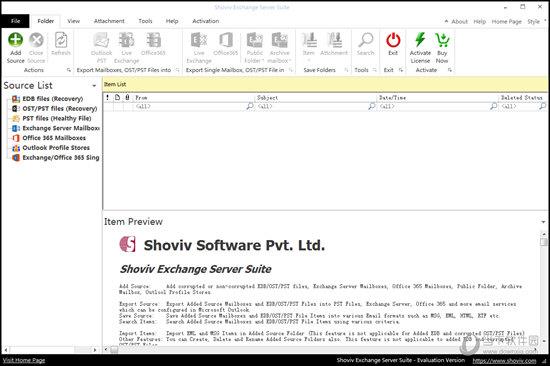 Shoviv Exchange Server Suite(Exchange迁移工具) V19.11 官方版