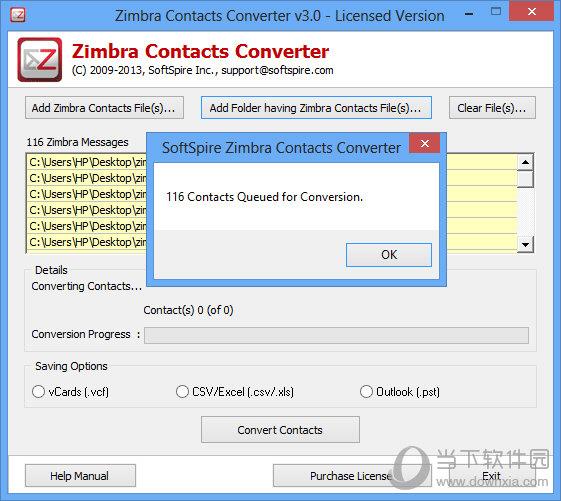 Zimbra Contacts Converter