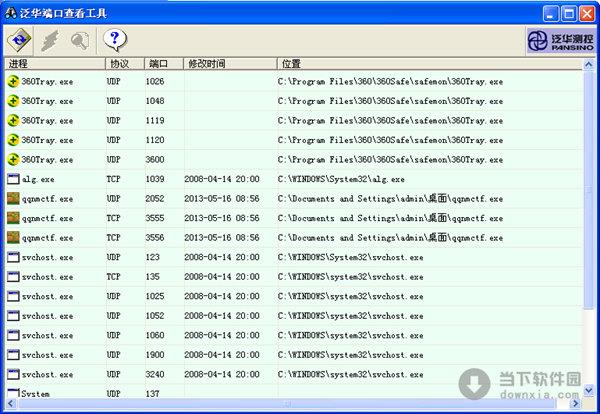 泛华端口查看工具 V1.0 绿色免费版