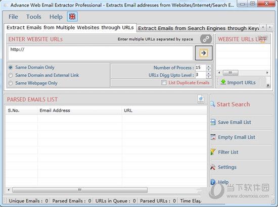 Advance Web Email Extractor(网页邮箱抓取工具) V6.3.3.35 破解免费版