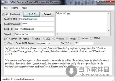 Xod E-Mail Sender V1.0 英文绿色免费版