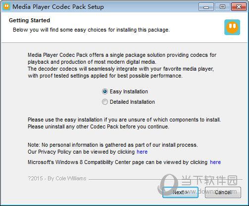 Media Player Codec Pack(视频解码器安装包) V4.5.3 英文官方版