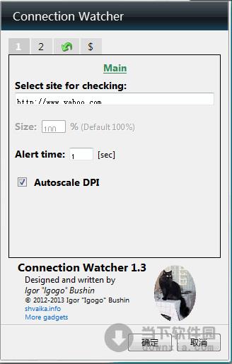 connection watcher(连接状态监视桌面小工具) 1.3 英文绿色免费版