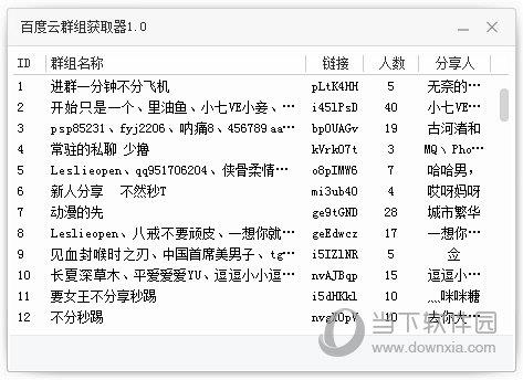 百度云群组获取器 V1.0 绿色免费版