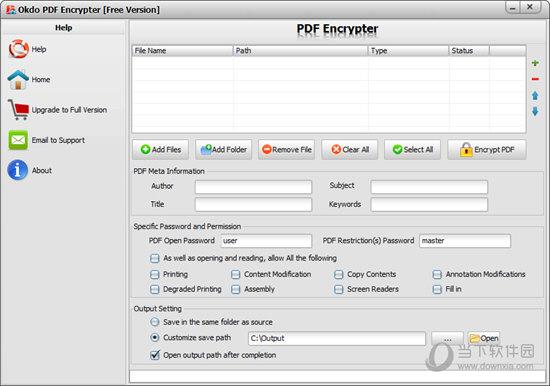 Okdo PDF Encrypter(PDF加密程序) V2.6 官方版