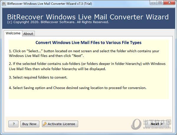 BitRecover Windows Live Mail Converter Wizard