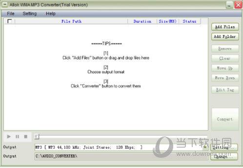 Allok WMA MP3 Converter(常见音频格式转换工具) V1.0 官方版