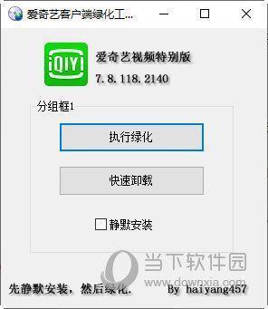 爱奇艺客户端绿化工具 V1.2 绿色版
