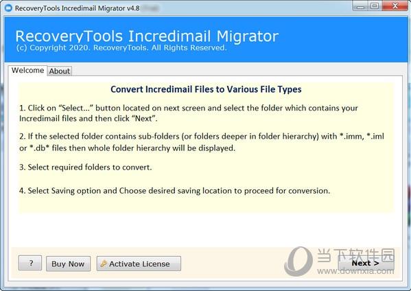 RecoveryTools IncrediMail Migrator(邮箱迁移工具) V4.8.0 官方版