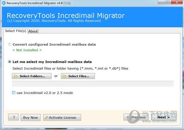 RecoveryTools IncrediMail Migrator