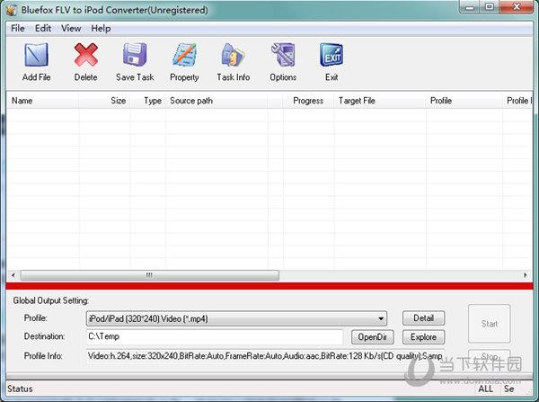 Bluefox FLV to iPod Converter(FLV转iPod转换器) V3.01 官方版