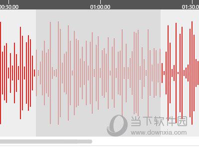 点击选择需要操作的一段音频