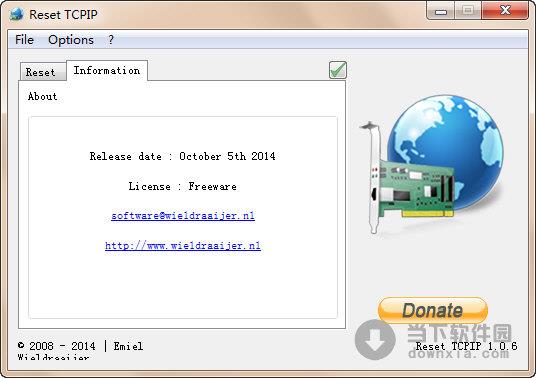 Reset TCPIP(tcp ip重置软件) V1.0.7 绿色免费版