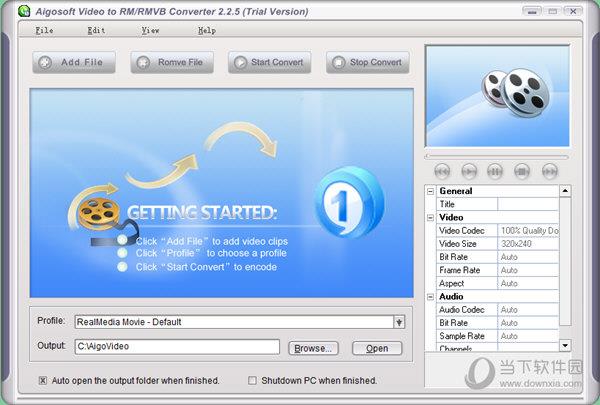 Aigosoft Video to RM RMVB Converter(RM RMVB视频转换器) V2.2.5 官方版